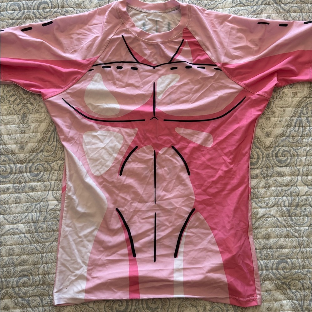 Pink Muscle Graphic T-Shirt